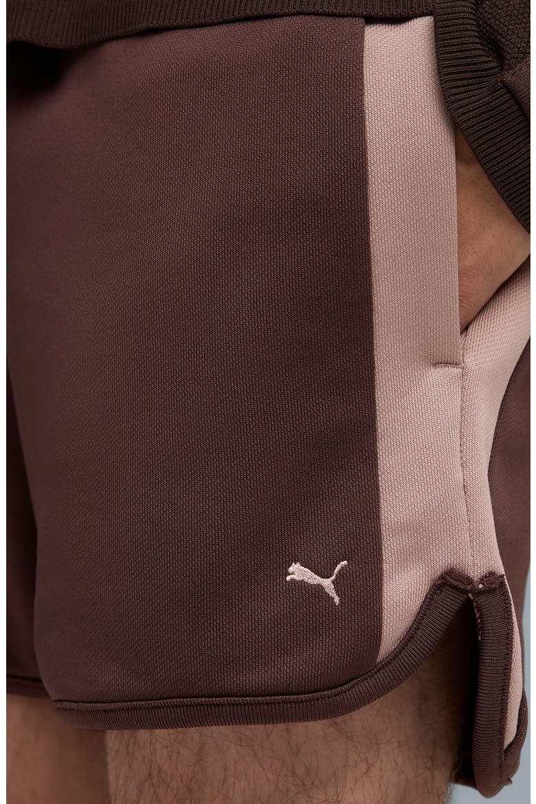 T7 Track Shorts, Alternate, color, CHOCOLATE BROWN