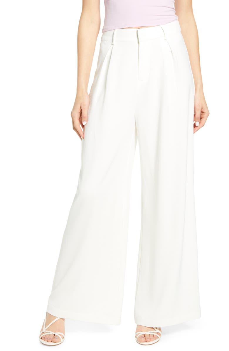 June & Hudson High Waist Wide Leg Pants, Main, color,