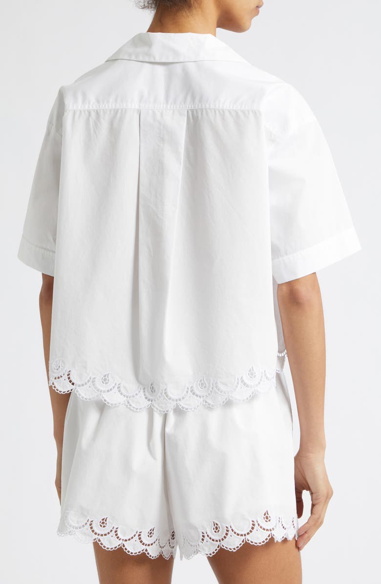 A.L.C. Gabrielle Eyelet Embroidery Woven Shirt, Alternate, color, White
