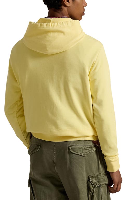 Polo Ralph Lauren Cotton French Terry Hoodie In Yellow