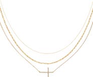 Bearfruit Jewelry 18K Gold Plated Sterling Silver Golden Girl Necklace Set Gift Idea