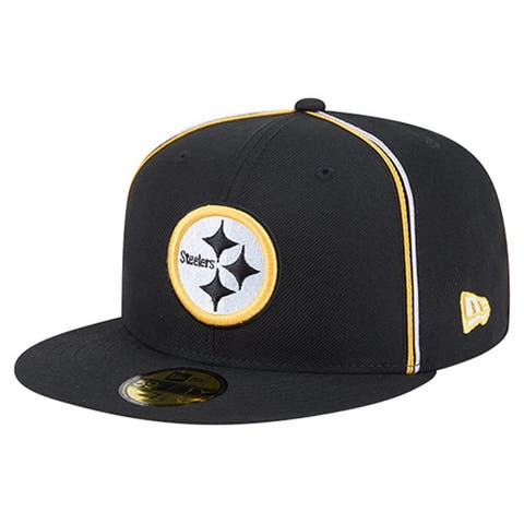 Men
s New Era Black Pittsburgh Steelers Soutache 59FIFTY Fitted Hat