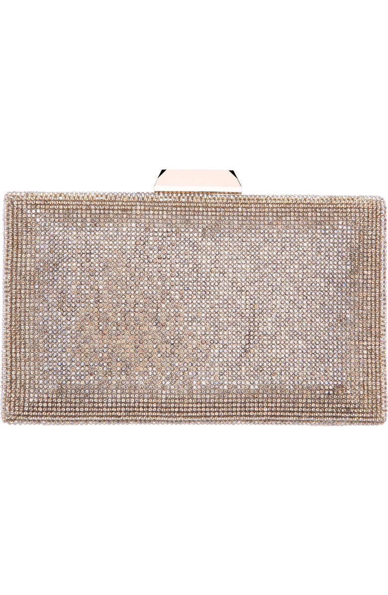 Nina Desyre Crystal Minaudière, Alternate, color, Gold