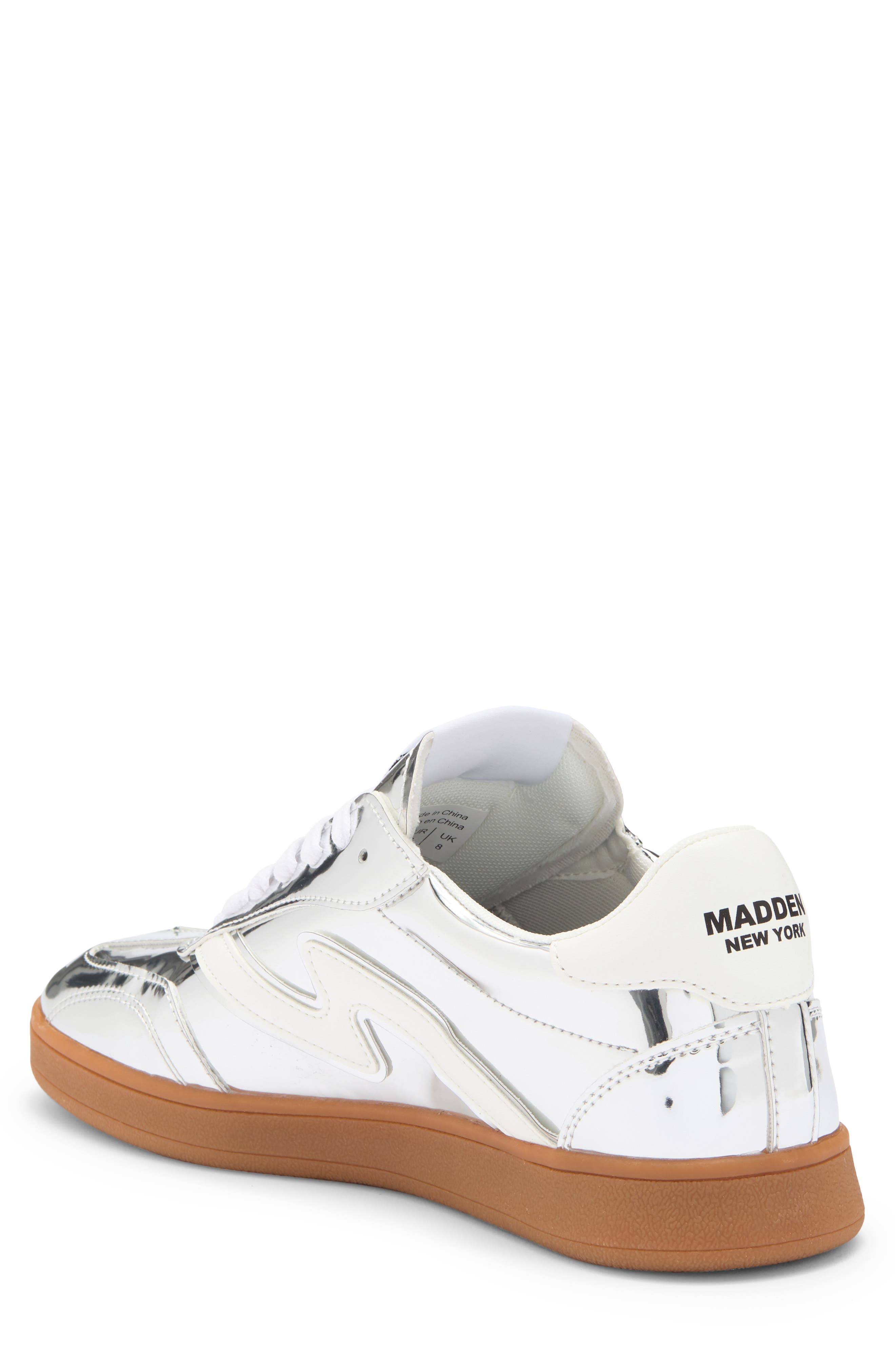 MADDEN Sentlo Sneaker, Alternate, color, Silver Leather