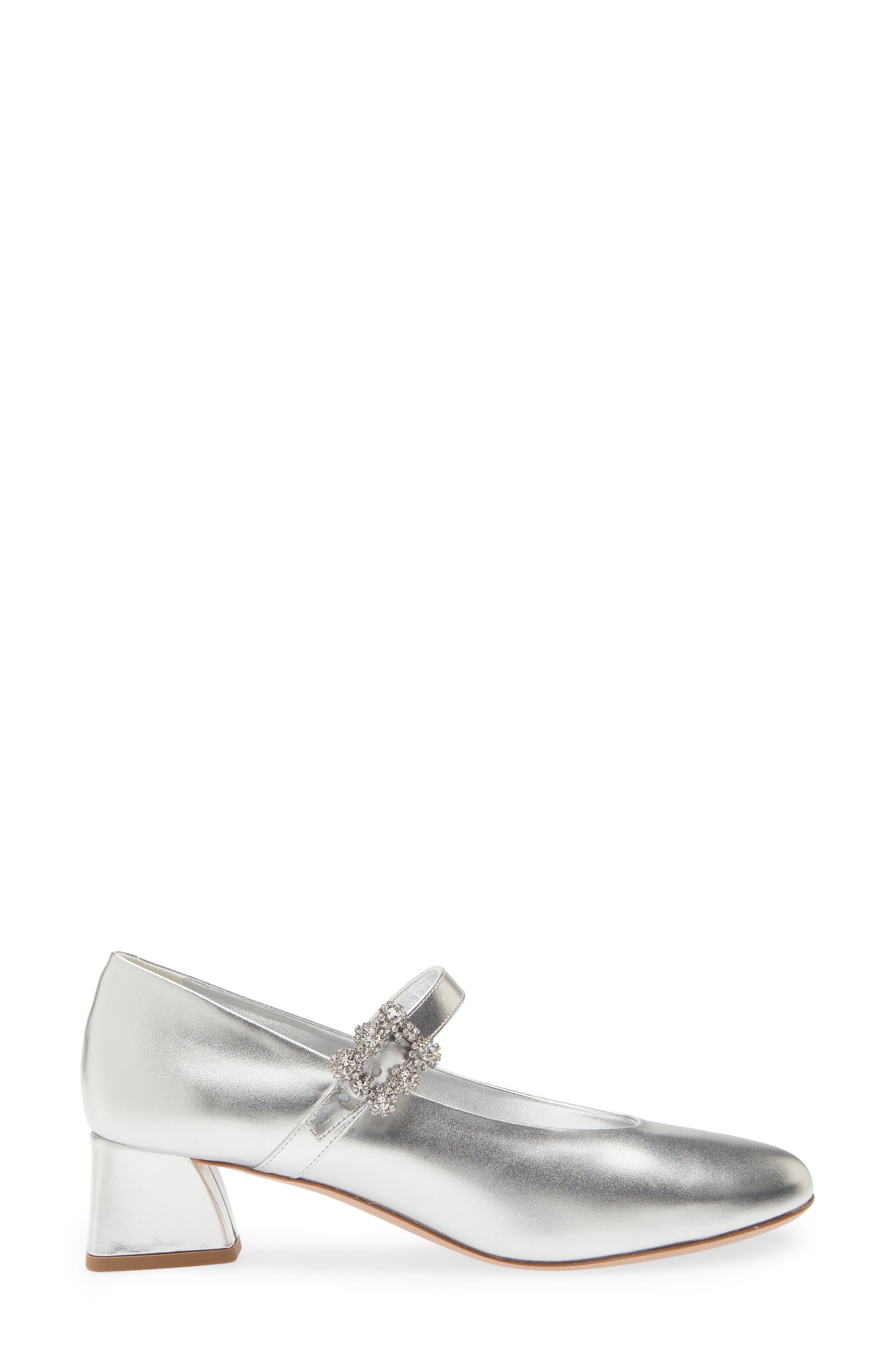 Roger Vivier Mini Flower Babies Leather Mary Jane Pump (Women) | Nordstrom