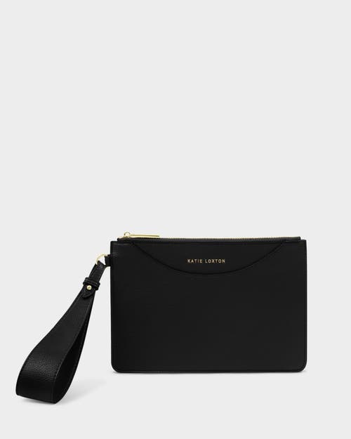 Katie Loxton Alba Wristlet Pouch In Black