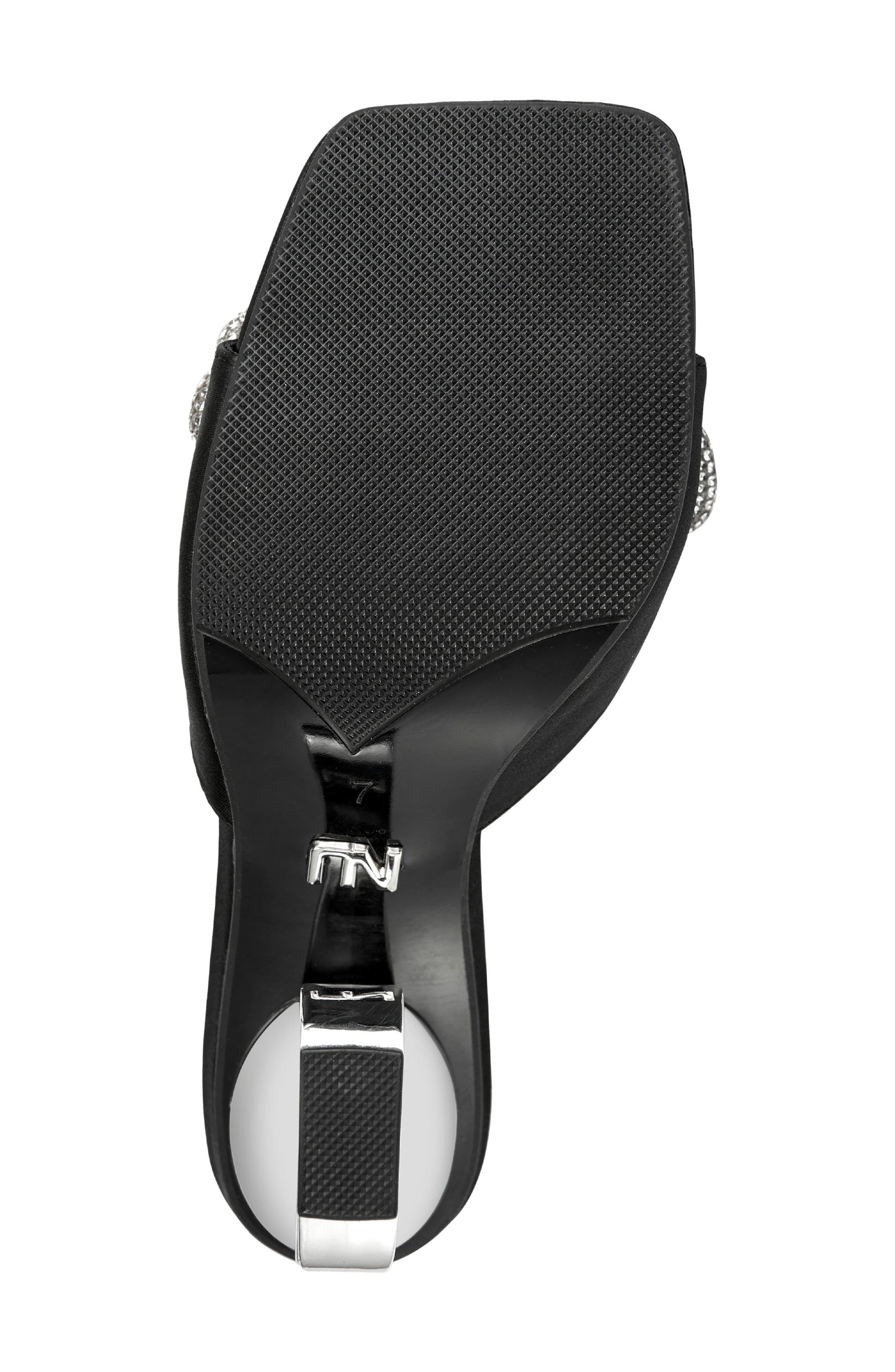 Regal Bow Slide Sandal, Alternate, color, BLACK