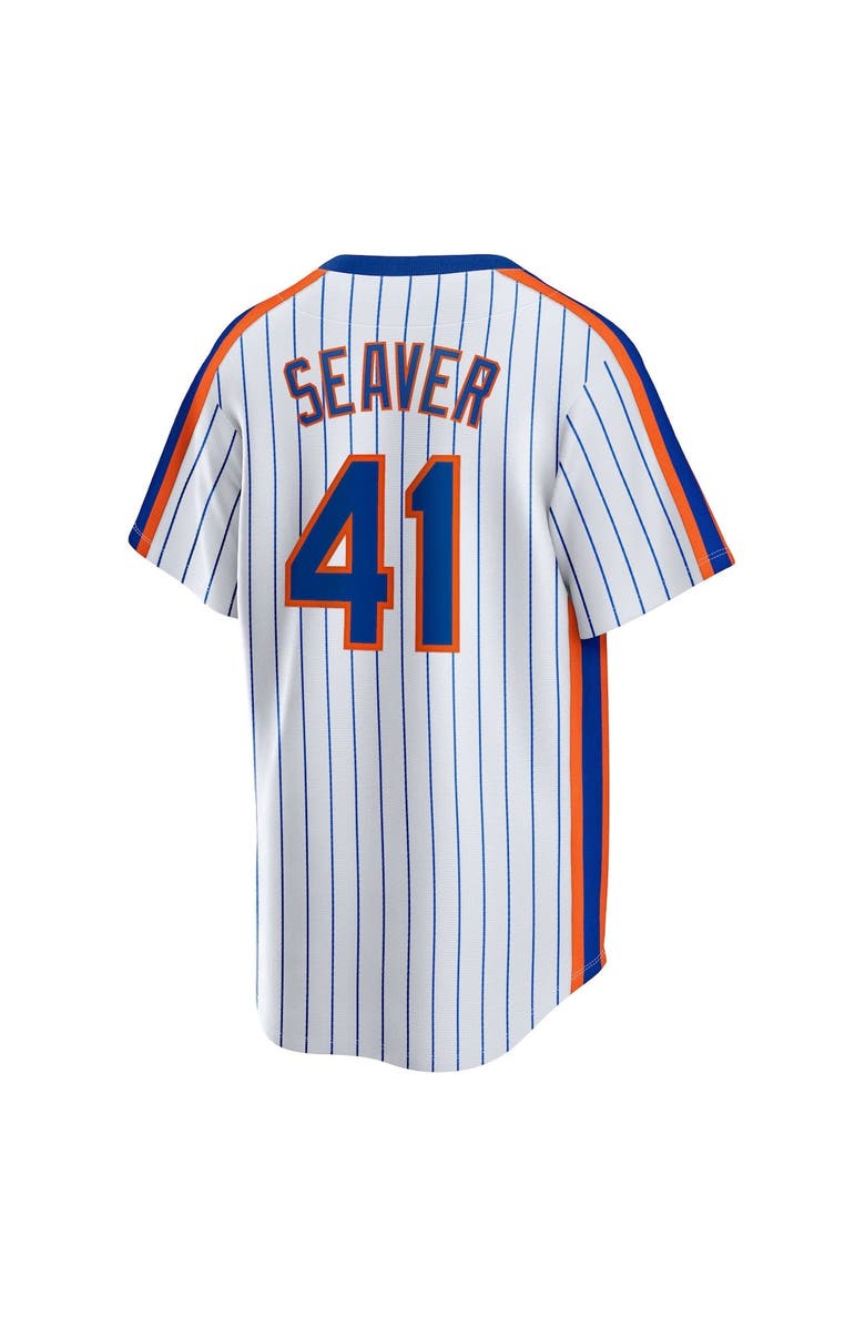 Nike Men's Nike Tom Seaver White New York Mets Home Cooperstown Collection Player Jersey, Alternate, color, White