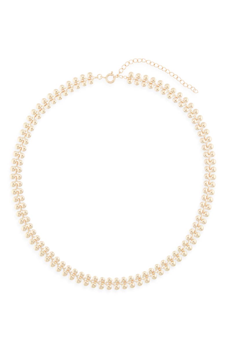 NORDSTROM RACK Petal Chain Necklace, Main, color, Gold