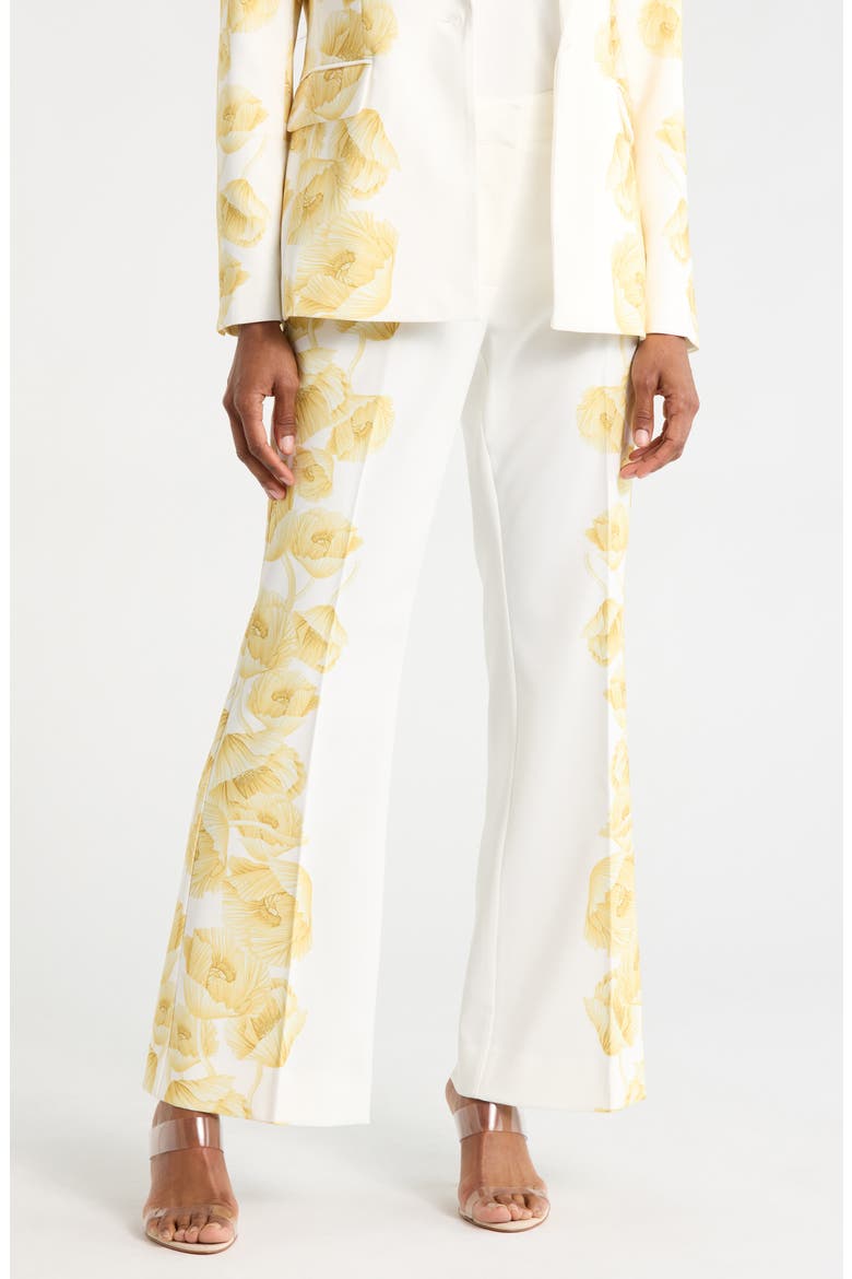 Floral Print Pants, Main, color, BORDER FLORAL PRINT