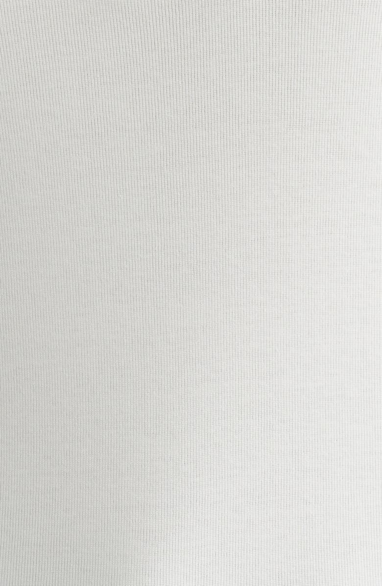 Mavi Jeans Half Button Turtleneck Cotton Top, Alternate, color, Antique White