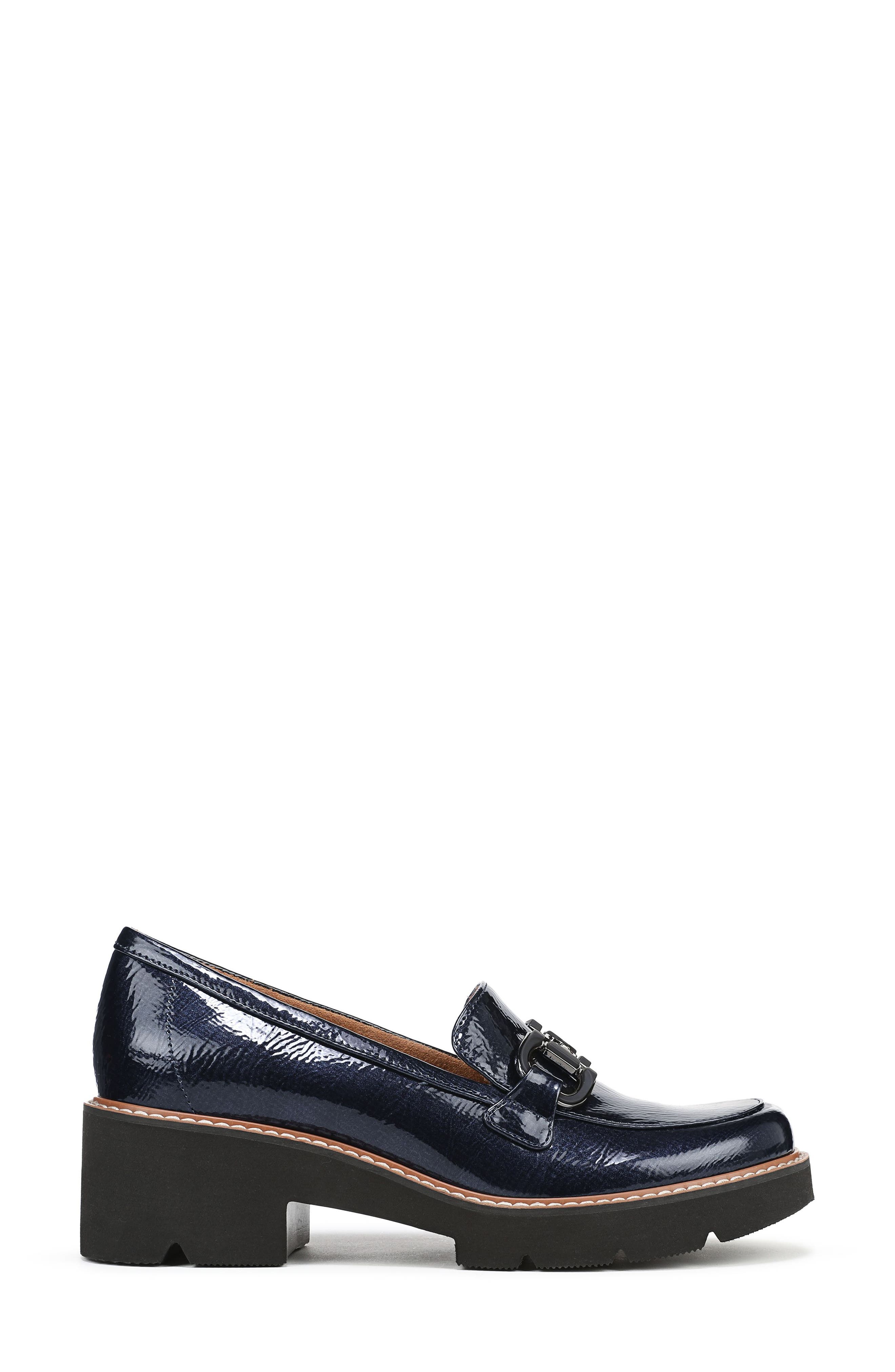 Naturalizer Corrine Bit Loafer, Alternate, color, Navy Patent Faux Leather