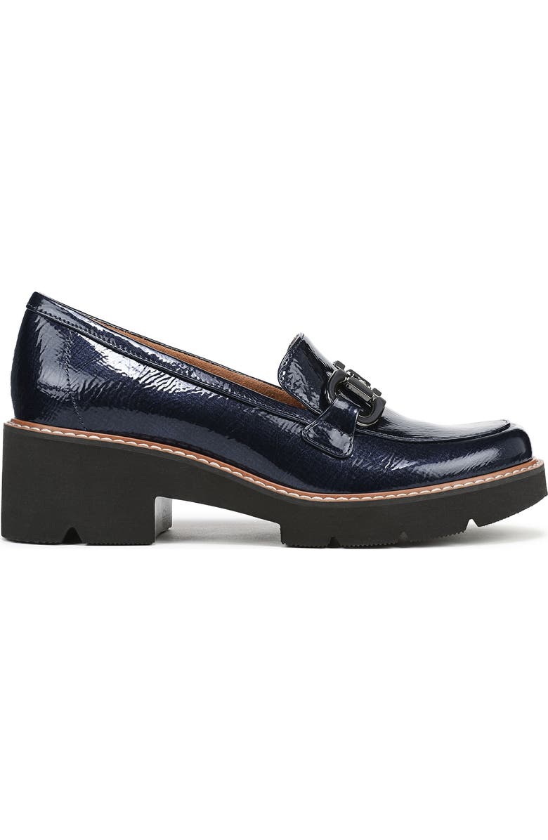 Naturalizer Corrine Bit Loafer, Alternate, color, Navy Patent Faux Leather
