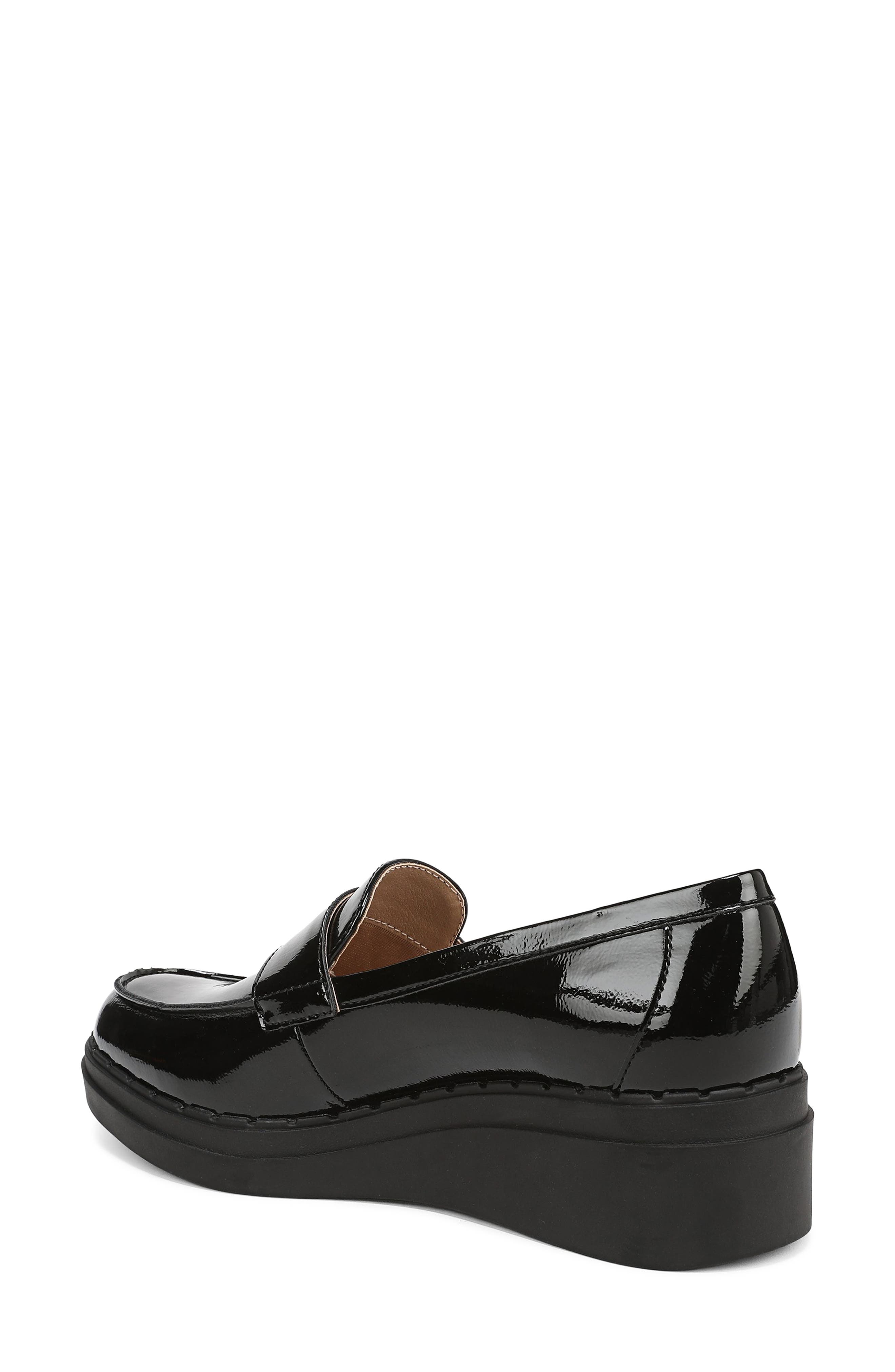 Dolce Platform Wedge Loafer, Alternate, color, BLACK PATENT