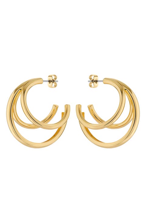 Henreta Triple Hoop Earrings