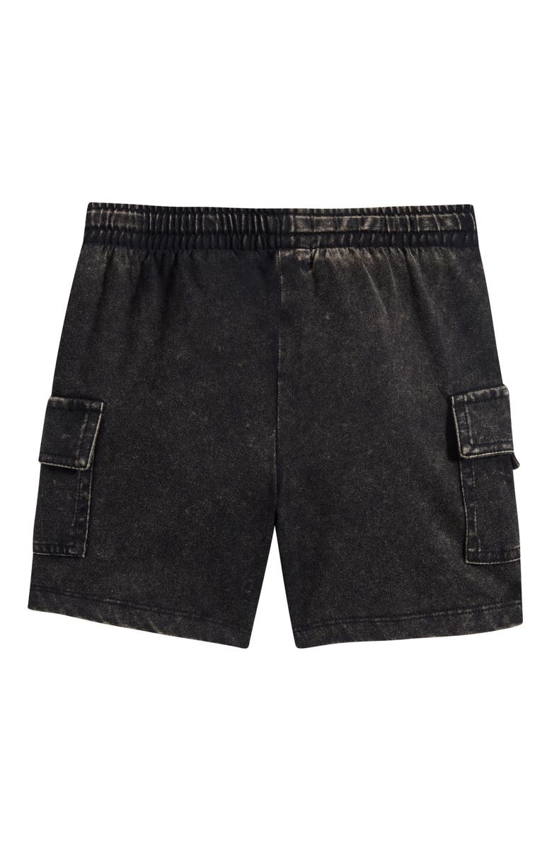 MILES THE LABEL Kids' Organic Cotton Cargo Shorts, Alternate, color, Black