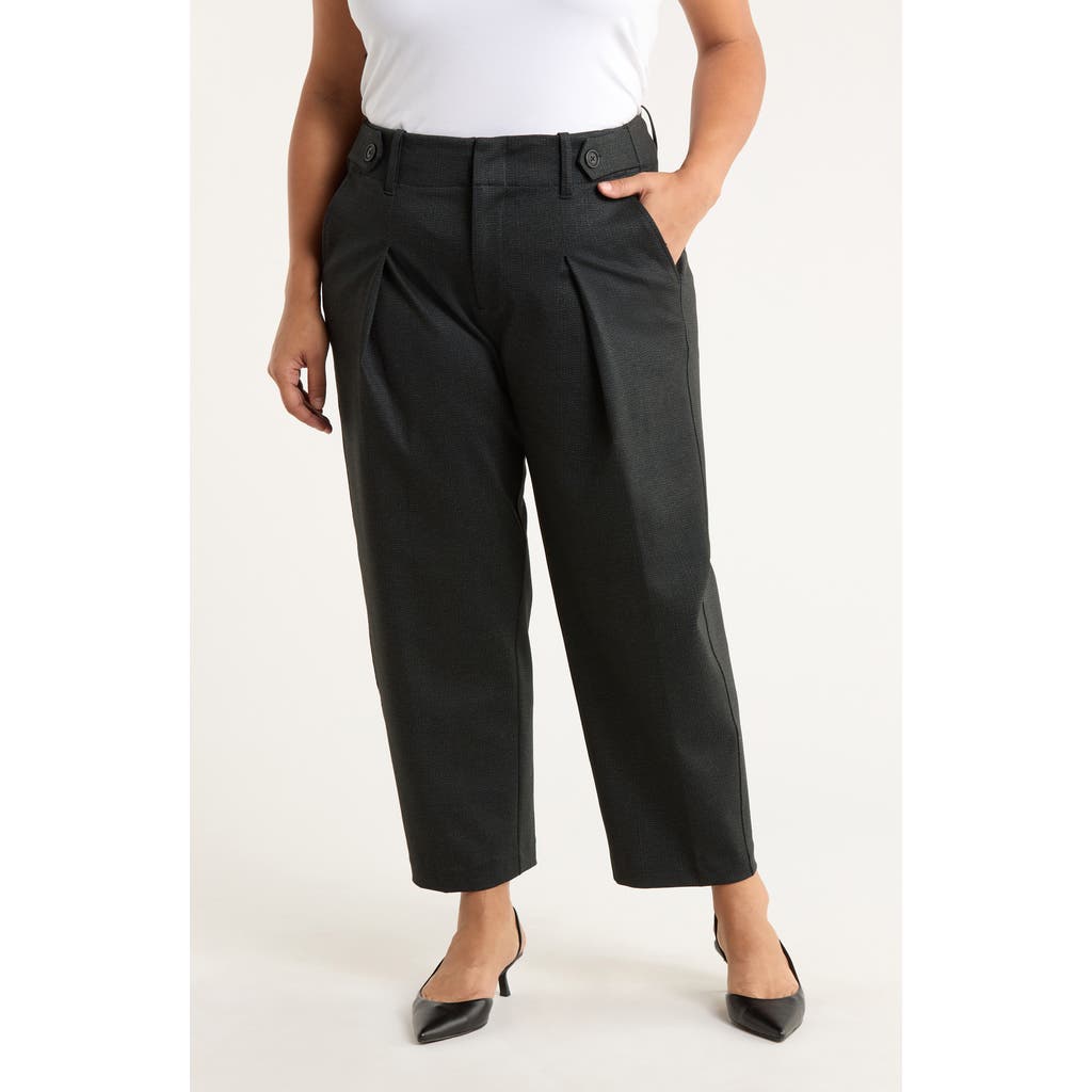 Liverpool Tailored Tab Waist Pants In Black