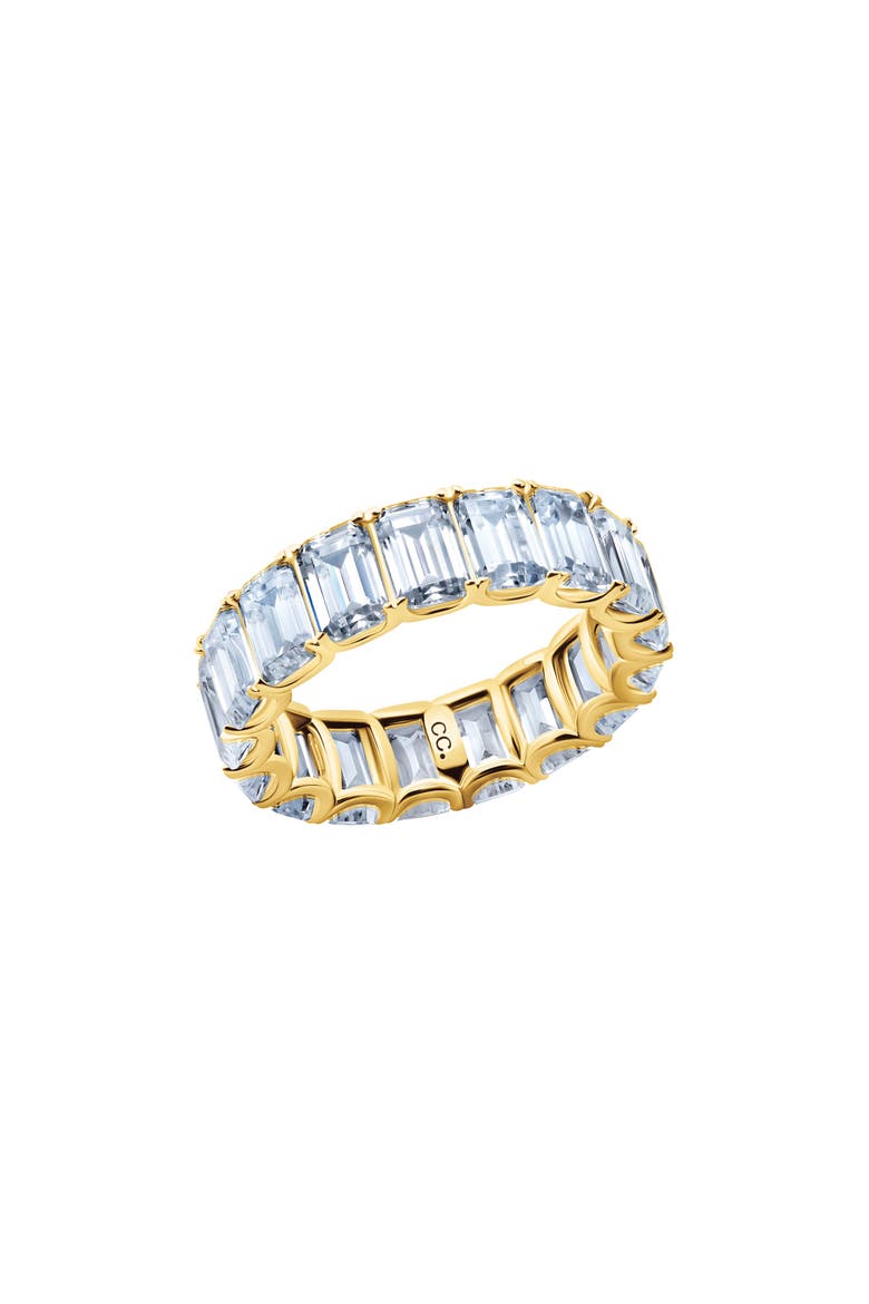 Emerald Cut Eternity Band Ring, Main, color, GOLD