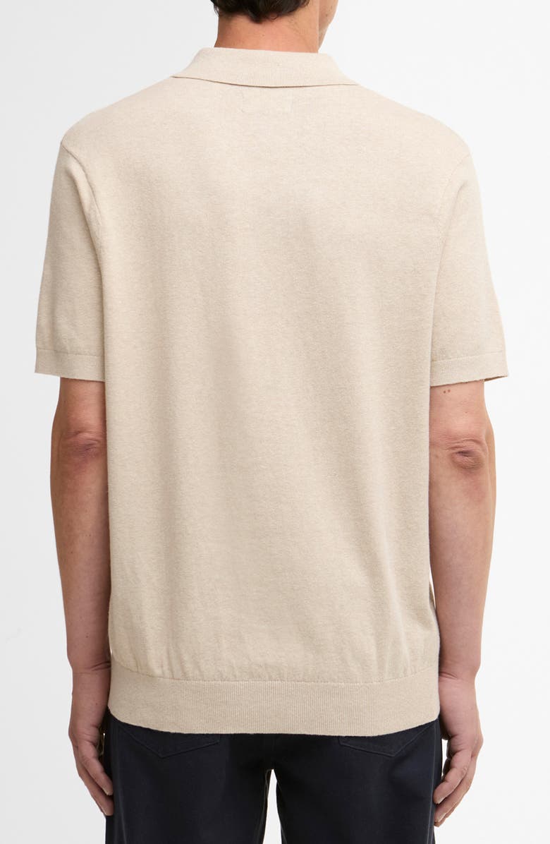 Barbour Muston Cotton & Linen Polo, Alternate, color, Washed Stone