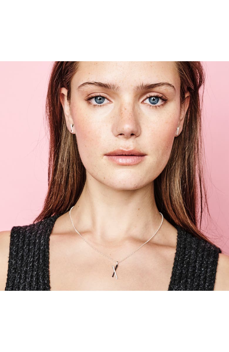 Toolally Snow Kiss Pendant Necklace, Alternate, color, Sterling Silver