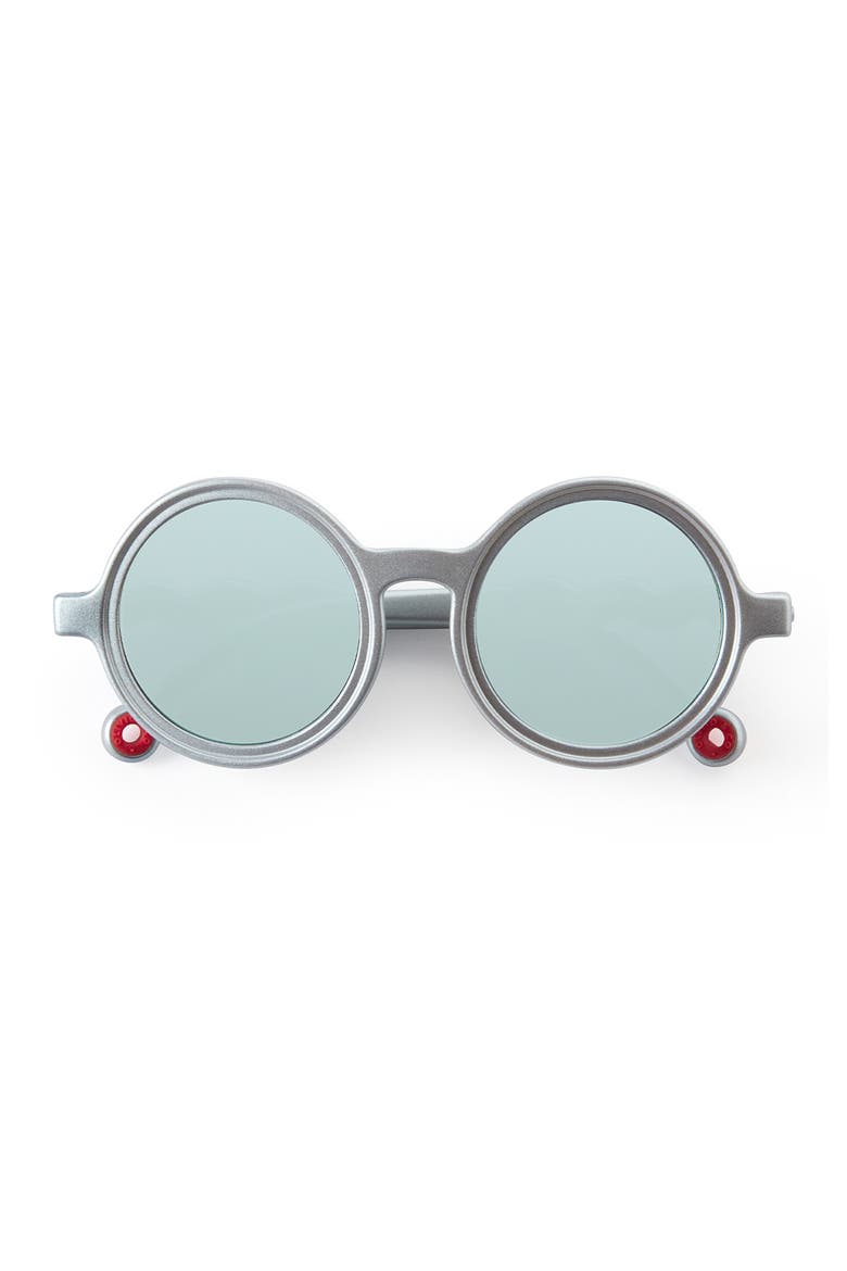 Infant Round Sunglasses, Alternate, color, Medallion Platinum