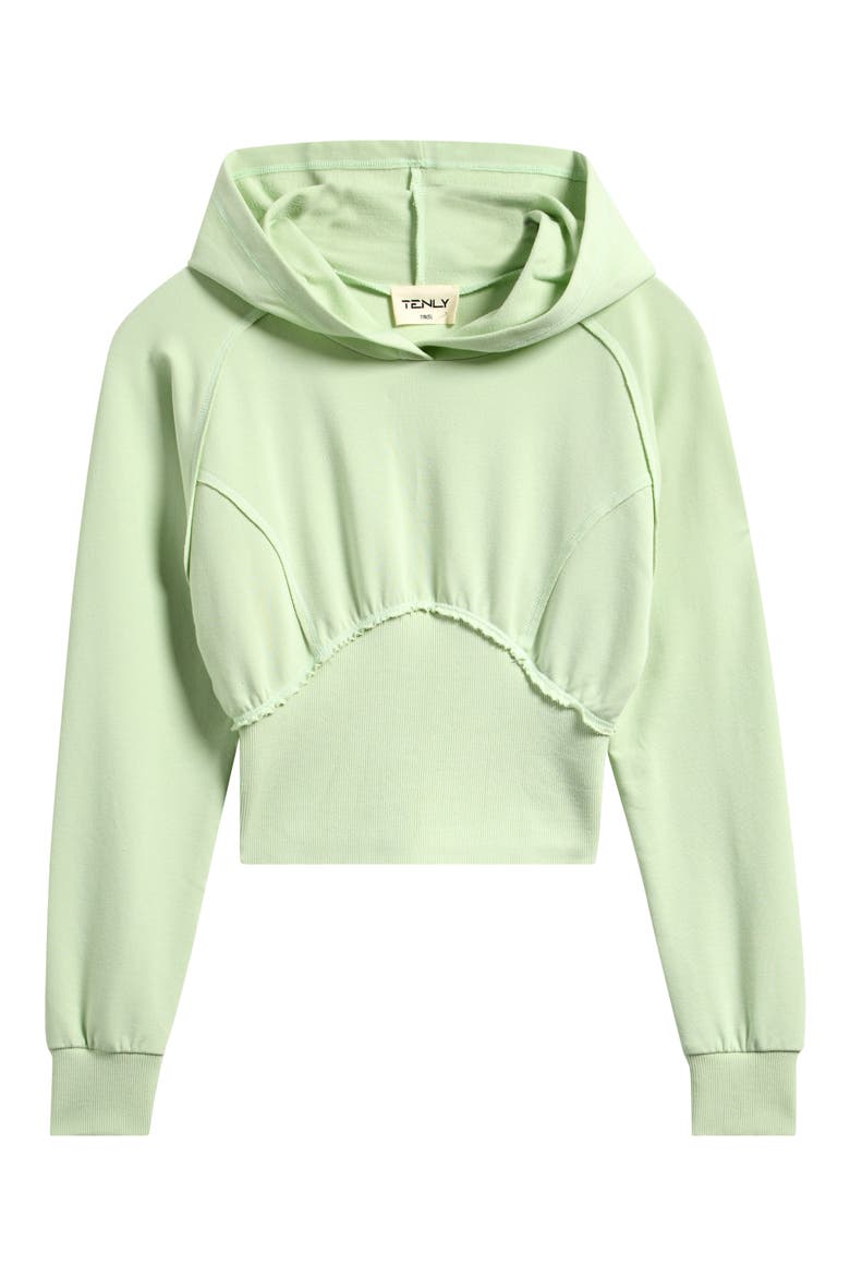 Kids' Dolman Sleeve French Terry Hoodie, Main, color, MINT FIZZ