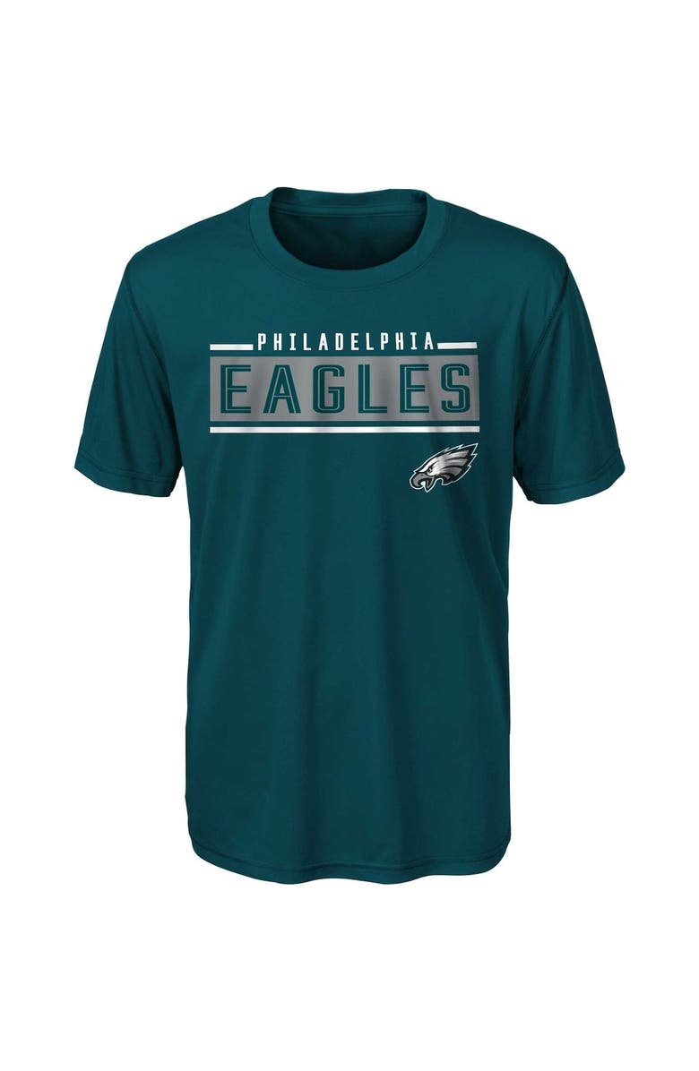 Outerstuff Youth Green Philadelphia Eagles Amped Up T-Shirt, Main, color, 