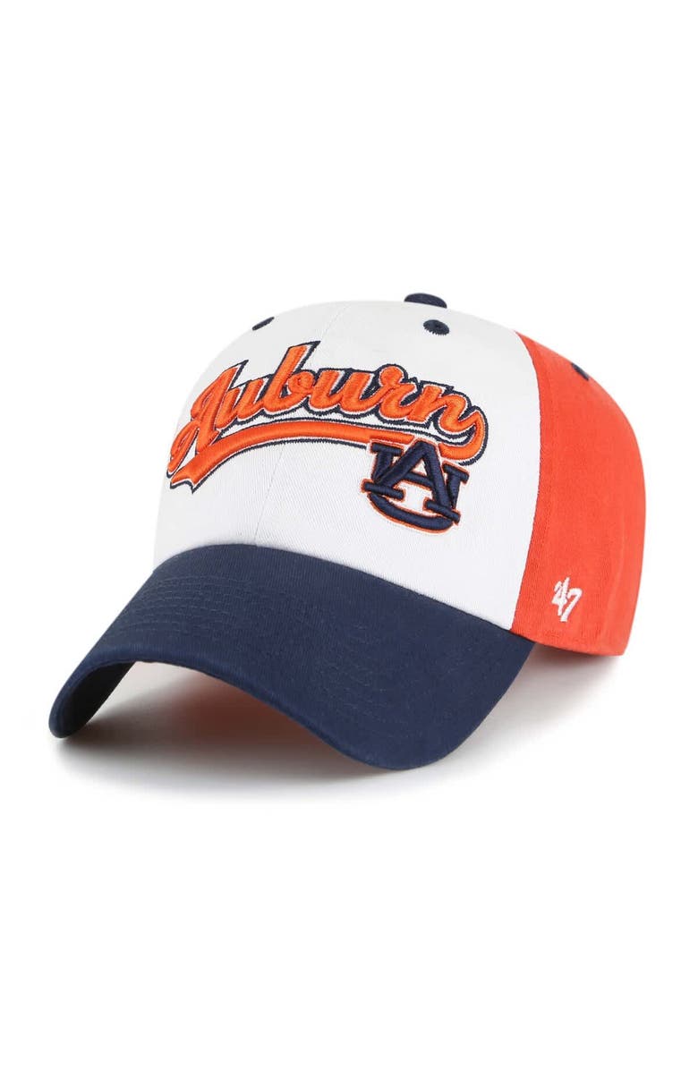 '47 Youth '47  White Auburn Tigers Scooter Clean Up Adjustable Hat, Main, color, White