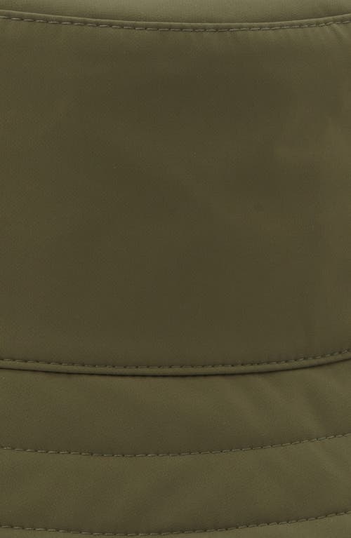 Moncler Grenoble Logo Water Resistant Bucket Hat In Russian Olive