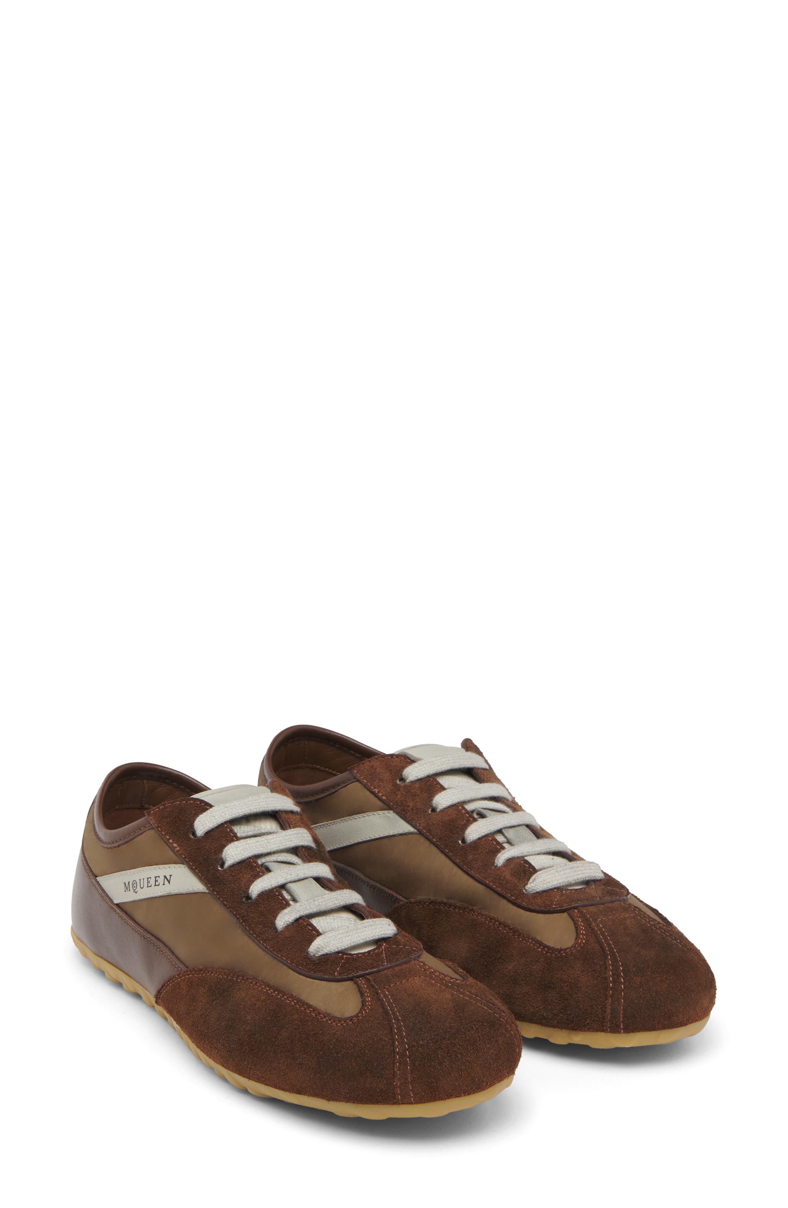 McQueen Boxe Sneaker, Main, color, Dark Brown