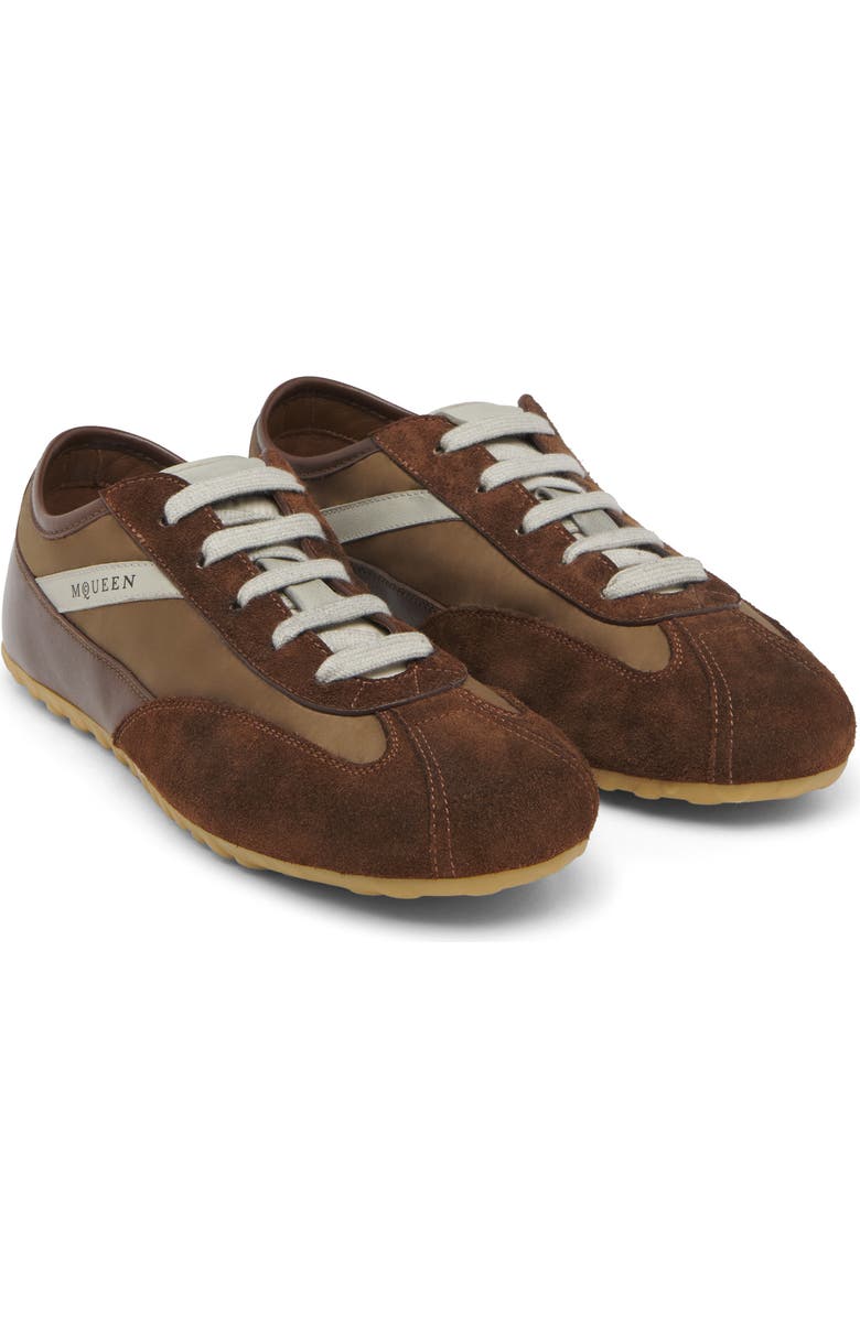 McQueen Boxe Sneaker, Main, color, Dark Brown