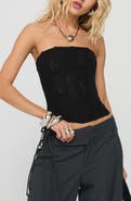 Princess Polly Oscuro Longline Sheer Mesh Corset Top
