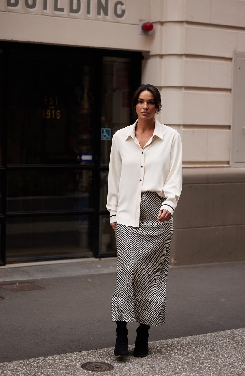 Brave+True Corinne Check Print Skirt, Alternate, color,