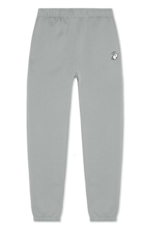 Heartly Ghost Midweight Relaxed Fleece Track Pants