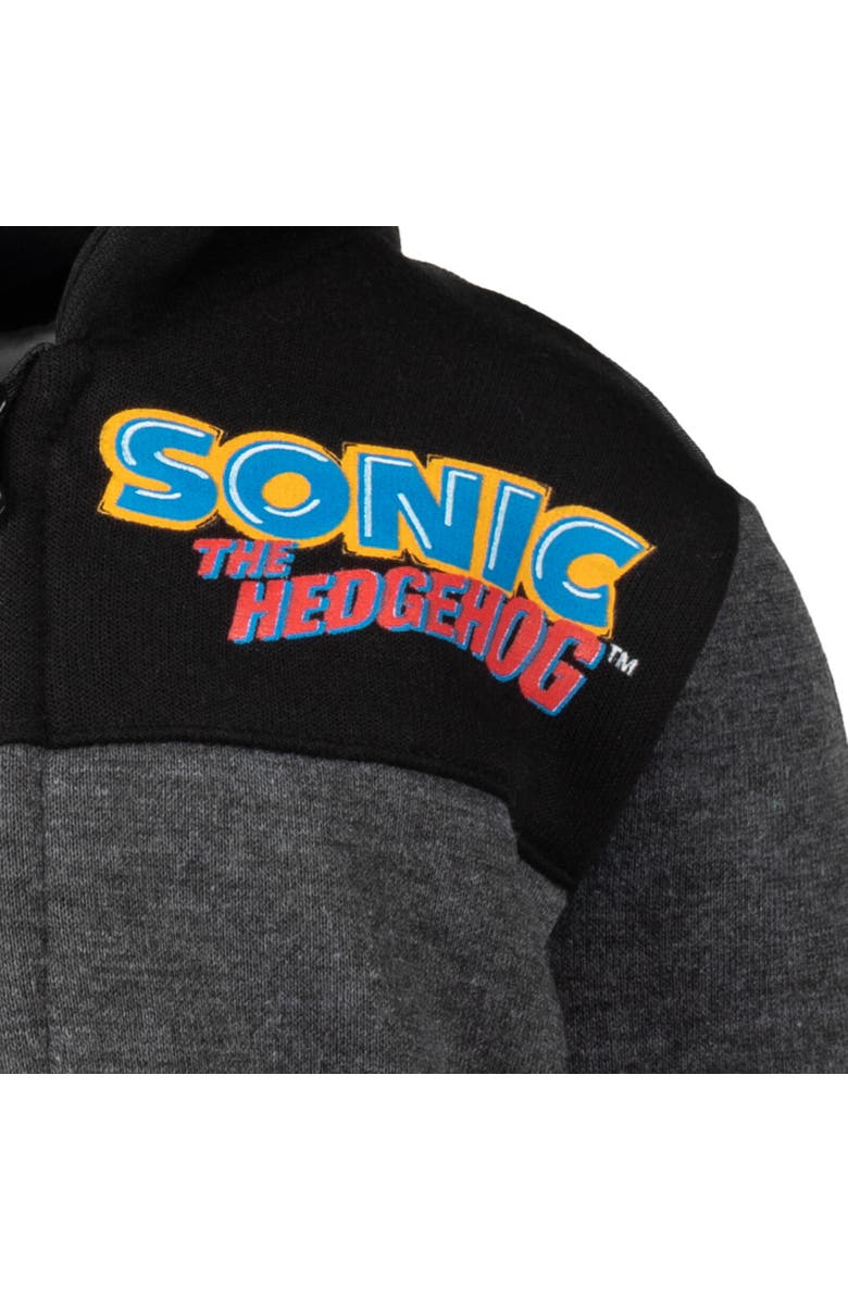 SEGA Half Zip Hoodie, Alternate, color, Black / Grey