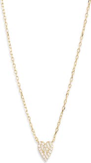 ARGENTO VIVO CZ Pavé Heart Pendant Necklace