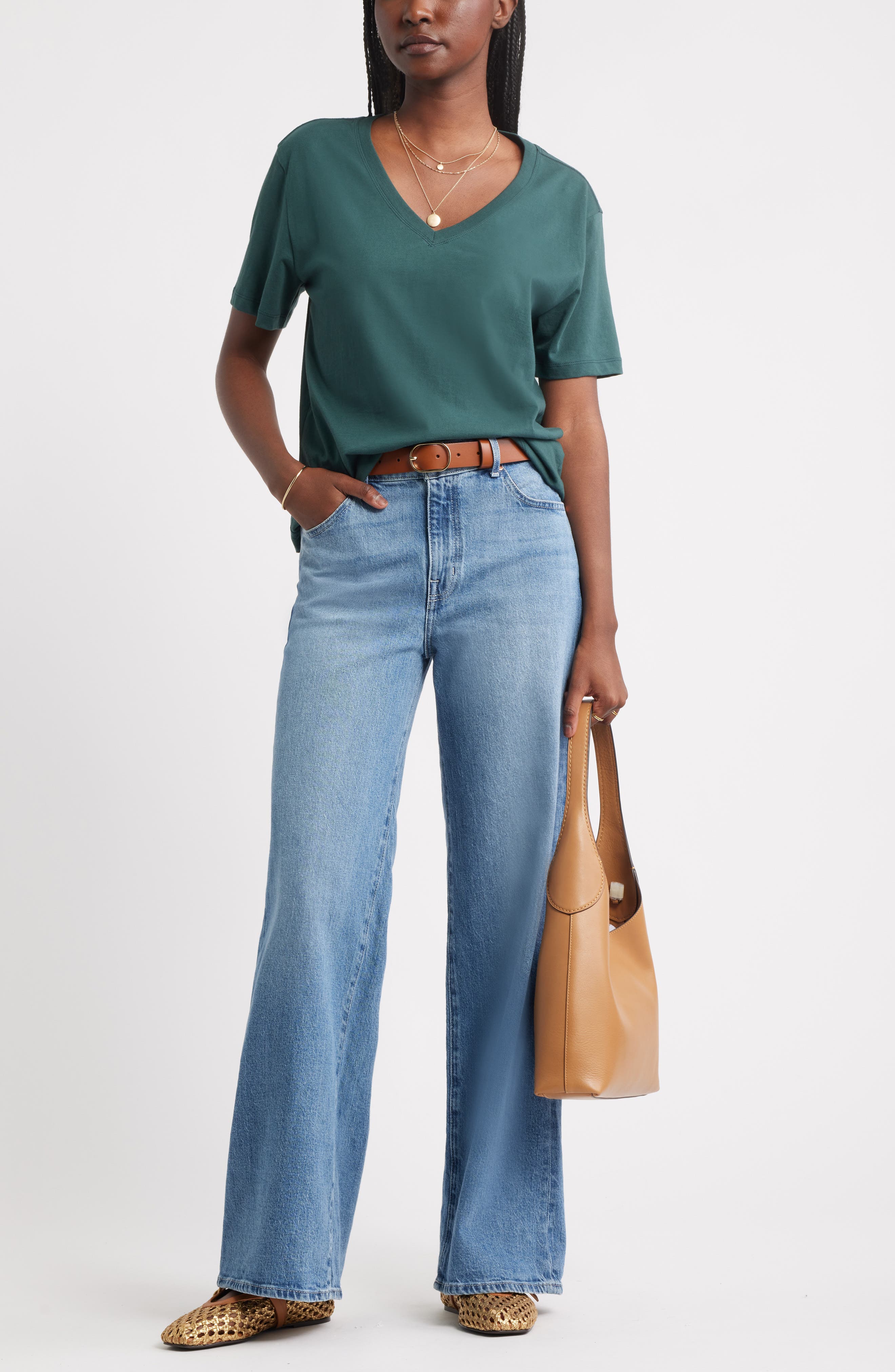 Core Cotton V-Neck T-Shirt - image 4