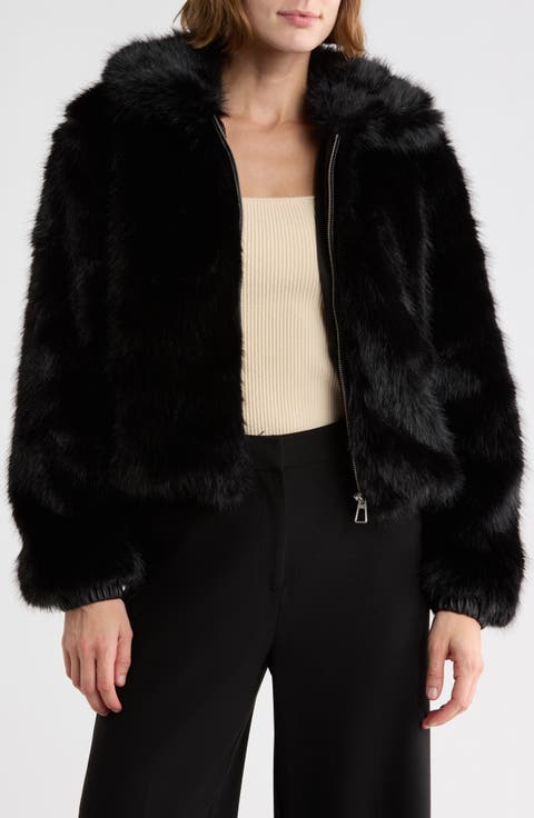 Faux Fur Crop Jacket