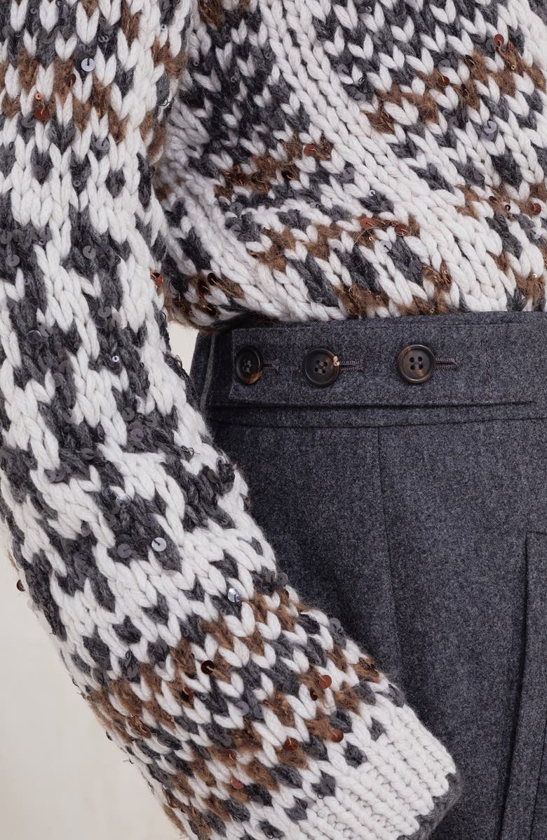 Brunello Cucinelli Straight Loose trousers, Alternate, color, Lead