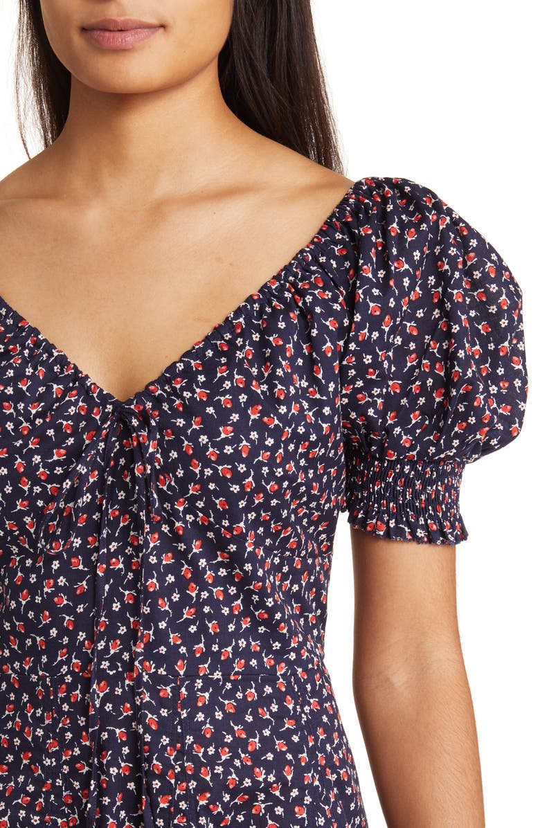 Polo Ralph Lauren A-Line Dress, Alternate, color, 1441 Red Ditsy Floral