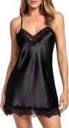 In Bloom by Jonquil Paulina Lace Trim Satin Chemise