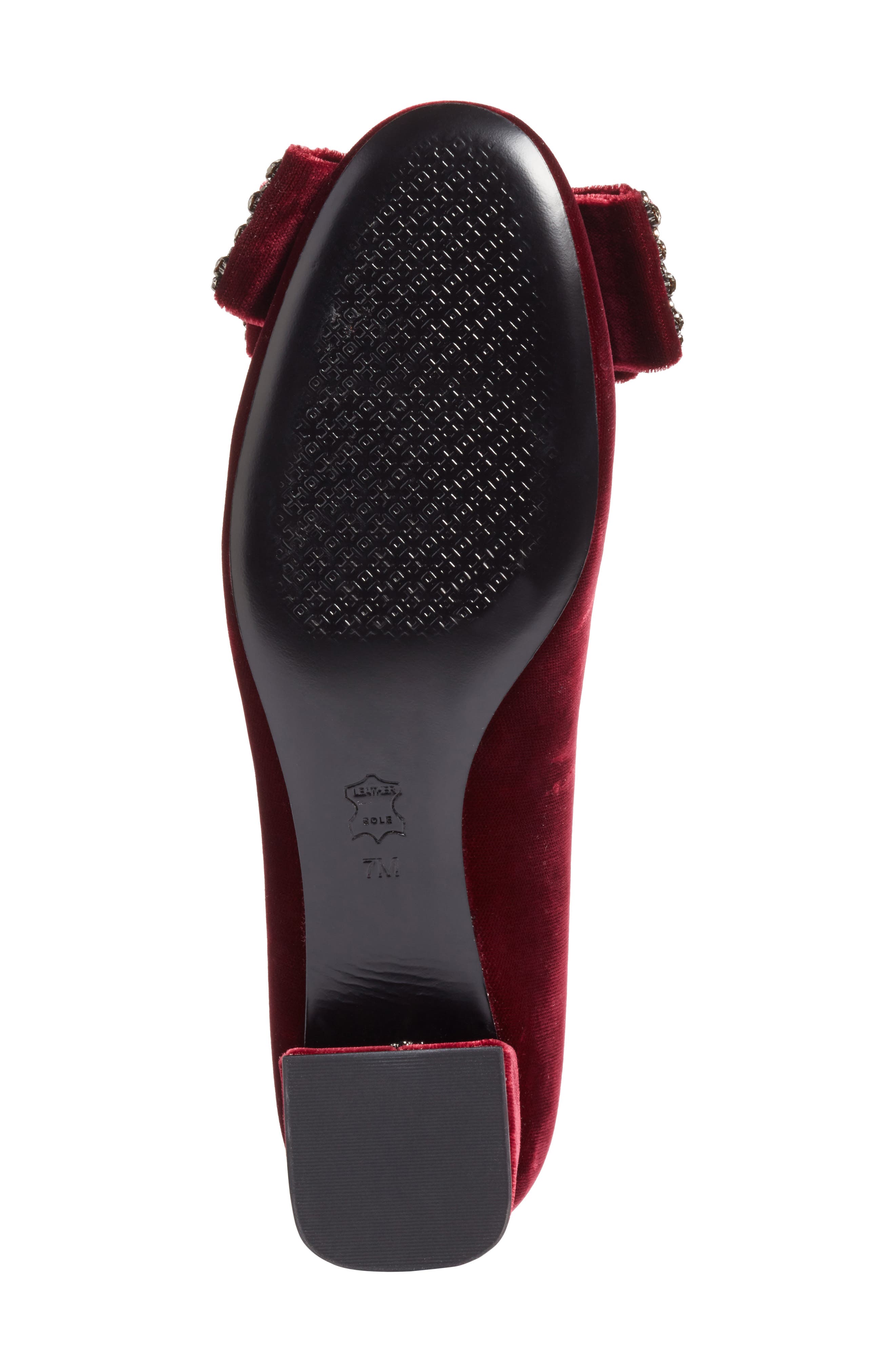 Josephine Embellished Bow Pump, Alternate, color, BORDEAUX MULTI