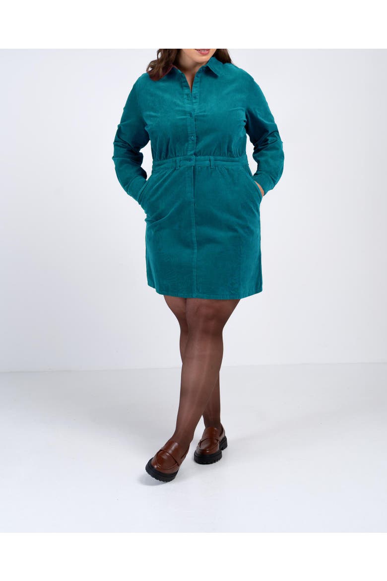 Jamie Cord Dress, Alternate, color, Egyptian Teal