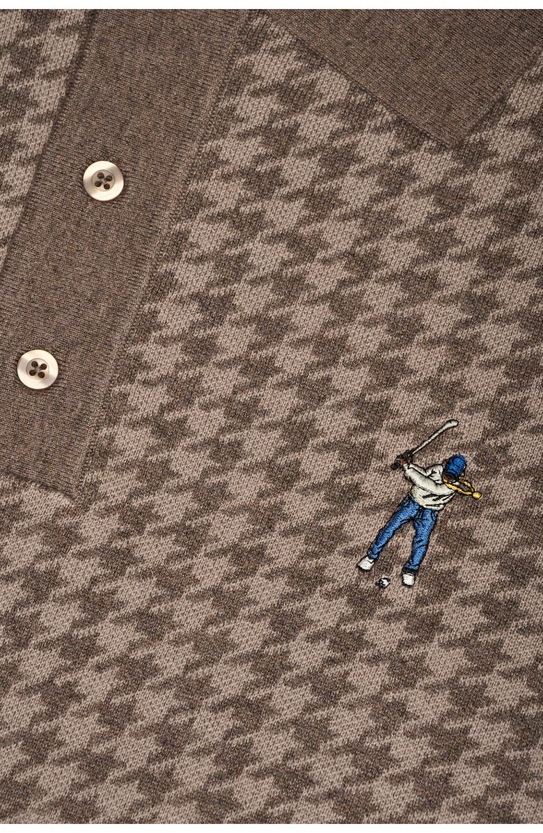 Eastside Golf Houndstooth Polo Sweater, Alternate, color, Provence Blue/Polaris Blue