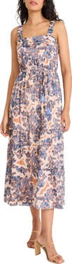 The Good Journey Floral Print Sleeveless Dress