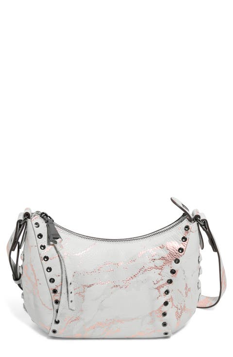 Austin Vibes Leather Studded Crossbody Bag