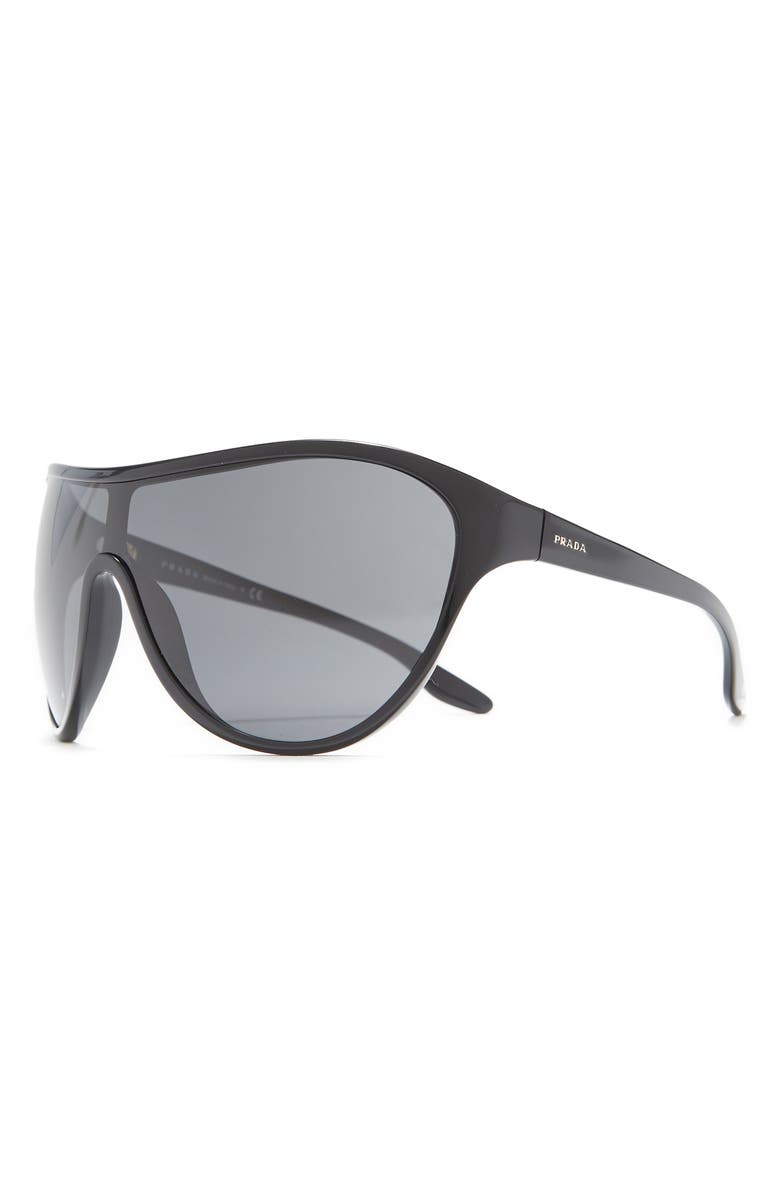 Prada 0mm Shield Sunglasses, Alternate, color, 