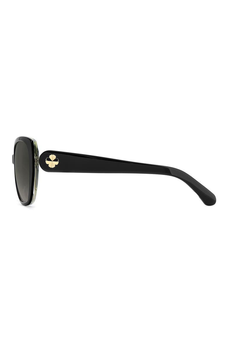 jalisa 56mm gradient butterfly sunglasses, Alternate, color, BLACK YELLOW/ DARK GREY SF