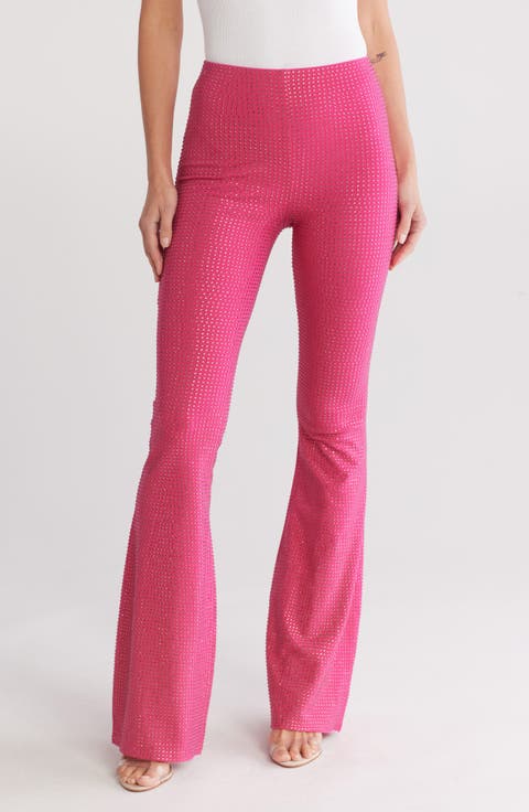 Crystal Pull-On Flare Pants