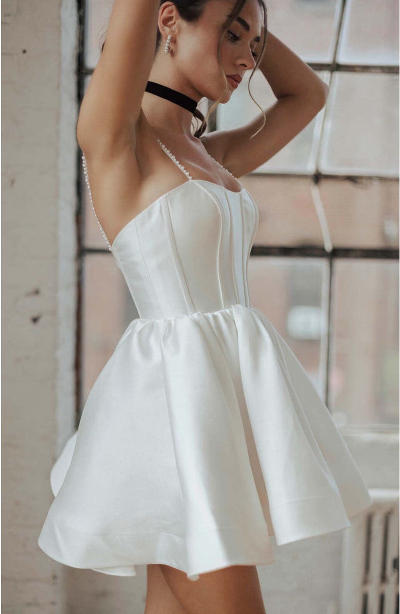 Untamed Petals Aleka Mini Dress, Alternate, color, Ivory